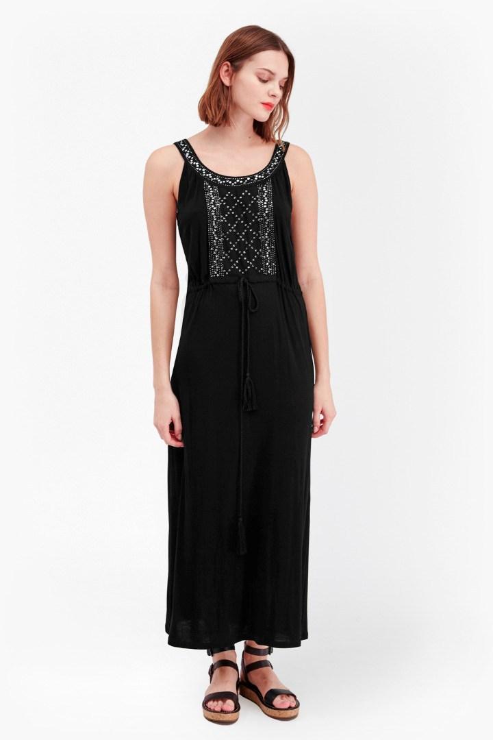 French Connection Goldie Stone Embellished Maxi Dress