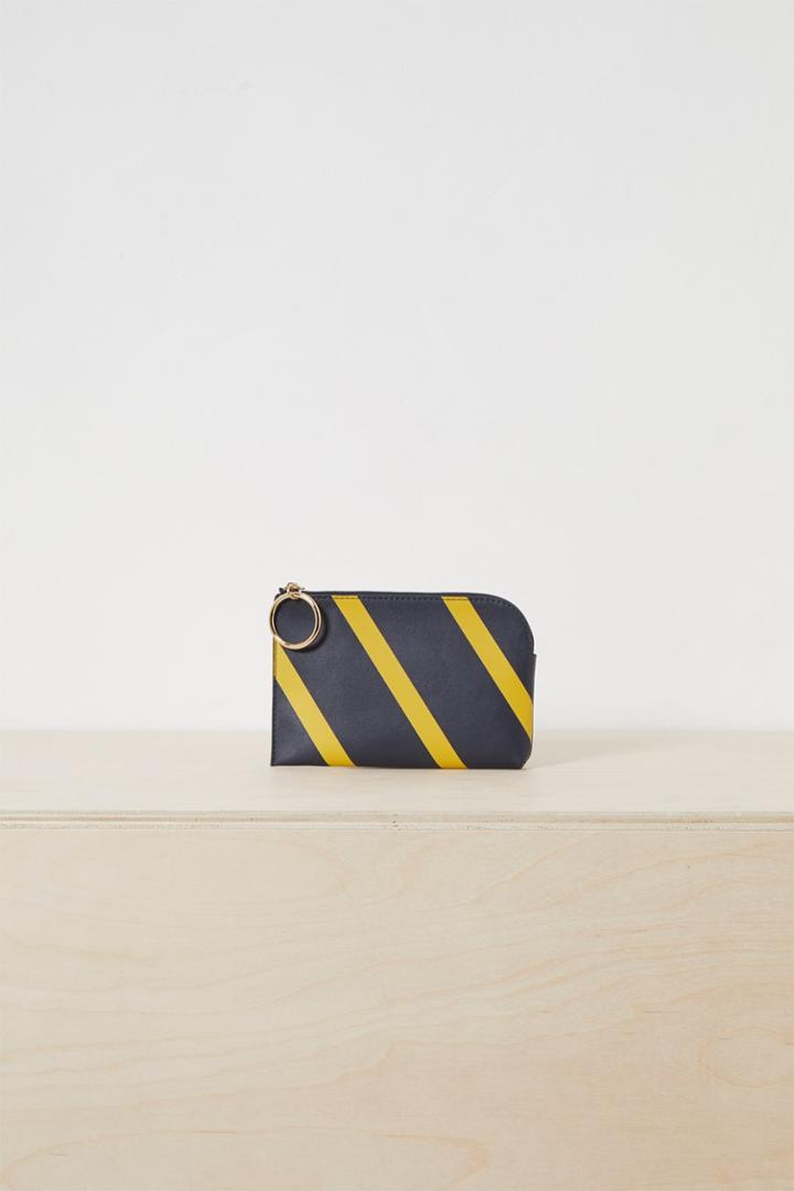 French Connenction Oakley Striped Blocked Wallet