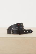 French Connenction Multi Colored Studded Leather Belt