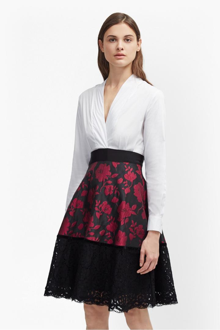 French Connection Beatrice Brocade Shirt Dress