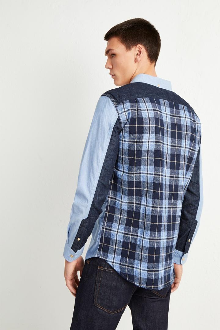 French Connenction City Patchwork Shirt