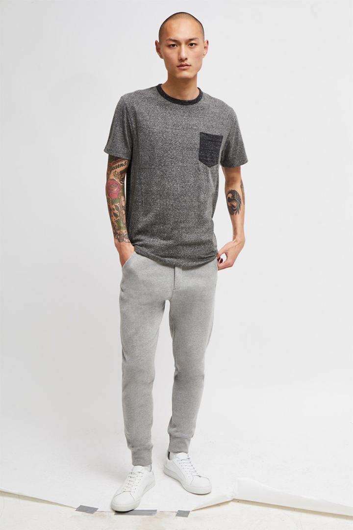 French Connenction Triblend Jersey Crew Neck T-shirt