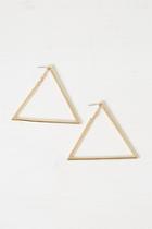 Fcus Chunky Geo Triangle Earrings