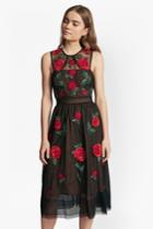 French Connection Amore Sparkle Embroidered Tulle Dress