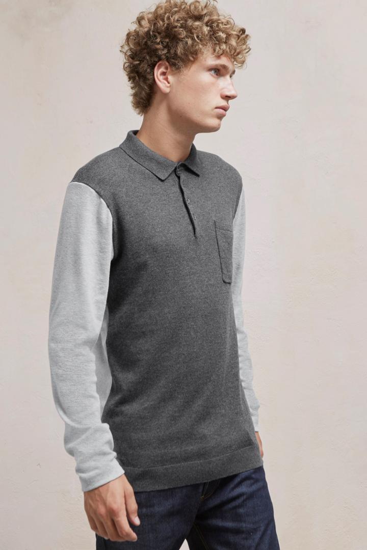 Fcus Portrait Hybrid Long Sleeved Polo Top