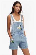 French Connection Dionne Denim Dungaree Shorts