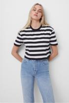 French Connection Cotton Non Stretch Jersey Crop Tee