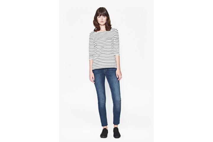 French Connection Tim Tim Slash Neck Top
