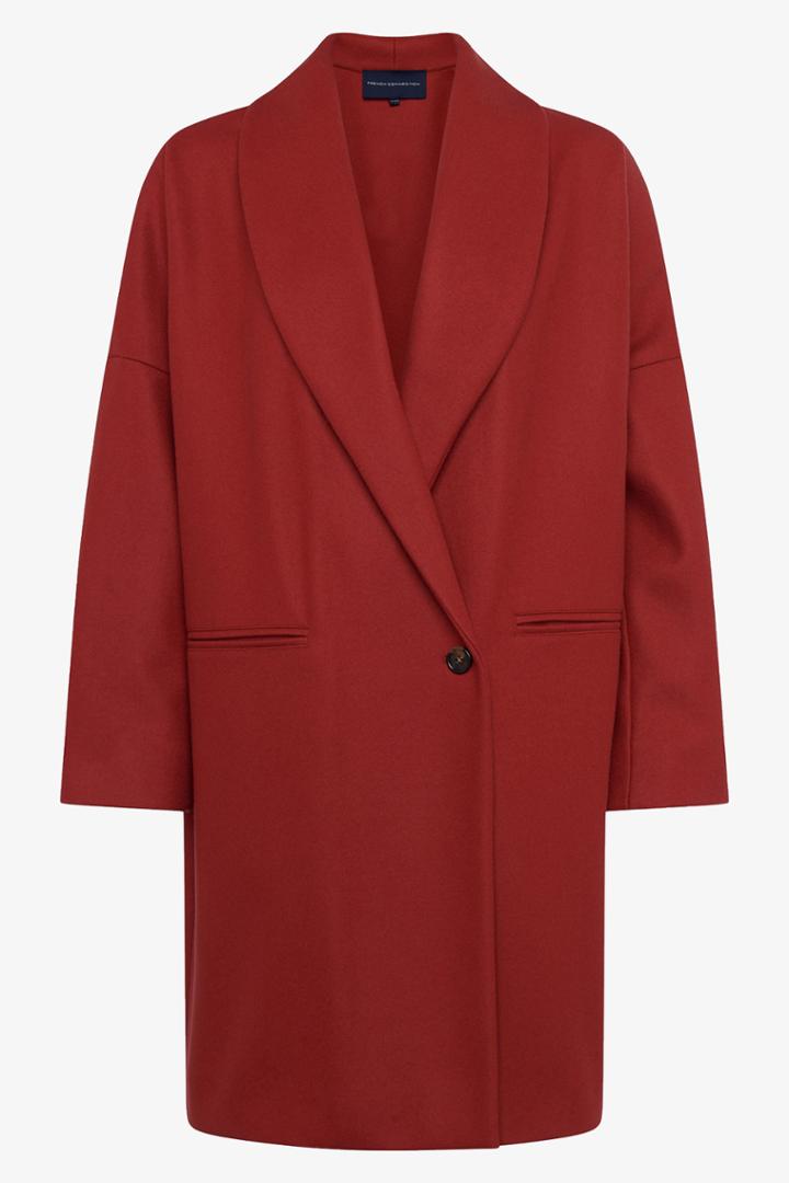 French Connection Ricio Platform Wool Cocoon Coat