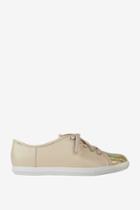 French Connection Finley Leather Plimsolls