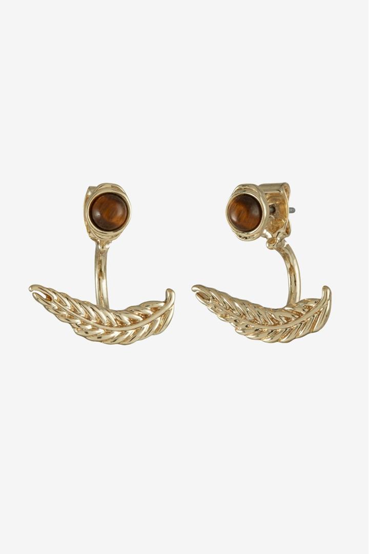 French Connection Feather Earrings