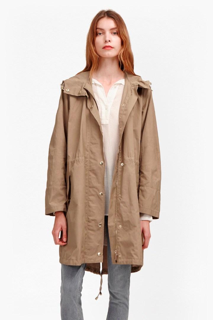 French Connection Harbour Hooded Parka Coat