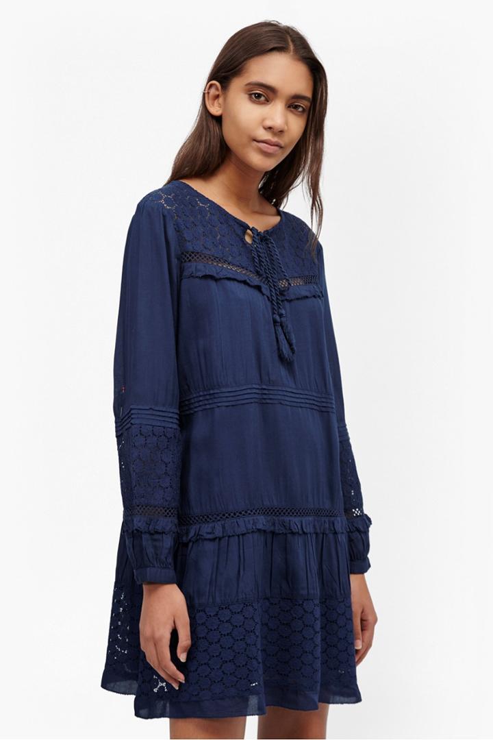 French Connection Lola Lace Smock Dress