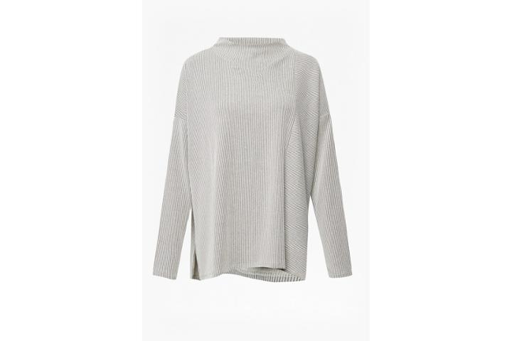 French Connection Sario Ribbed Jersey High Neck Top