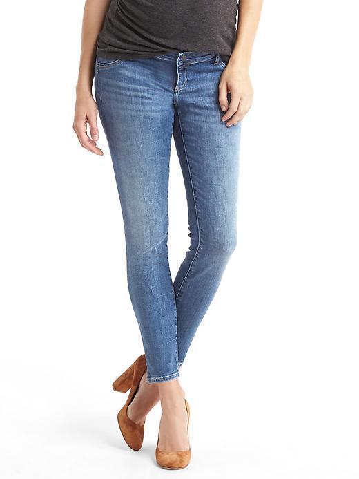 Gap Stretch 1969 Inset Panel True Skinny Jeans - Medium Indigo