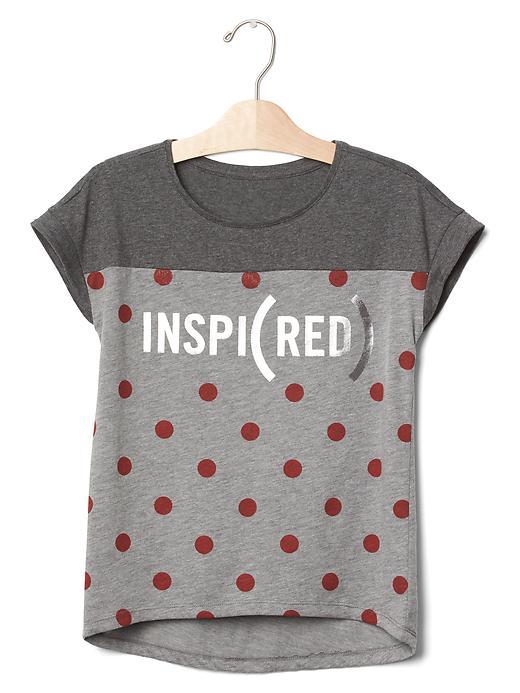 Gap Gapkids X Red Statement Tee - New Heather Grey
