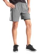 Gap 2 In 1 Core Trainer Shorts 7 - Heather Grey