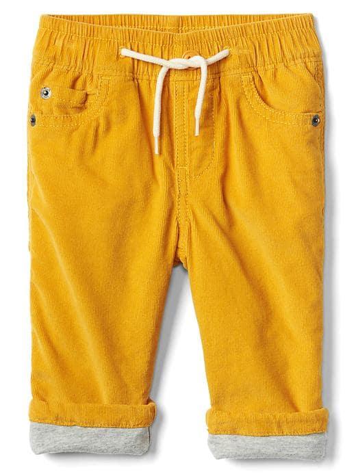 Gap Pull On Cord Pants - Gold Nugget