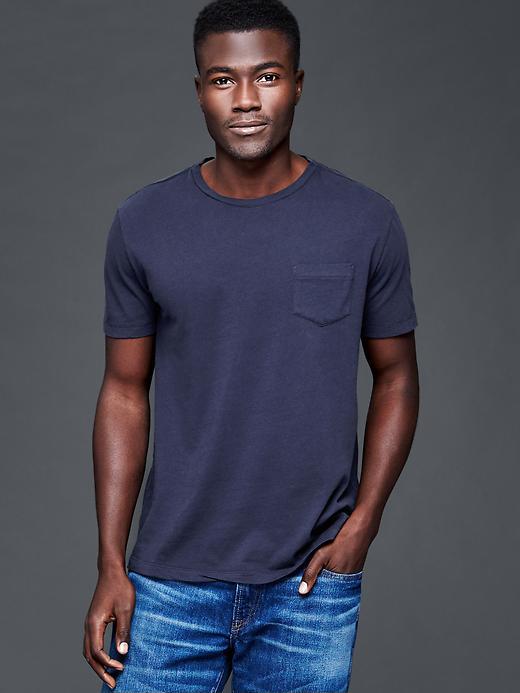 Gap Men Vintage Wash T Shirt - Dark Night