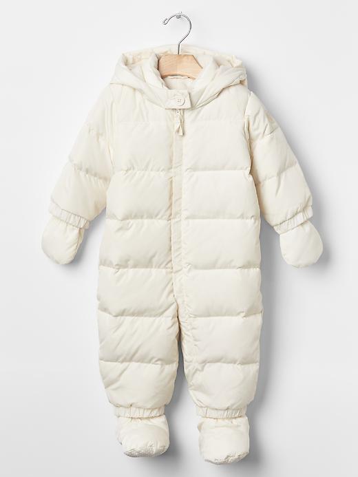 Gap Warmest Down Snowsuit - Ivory Frost