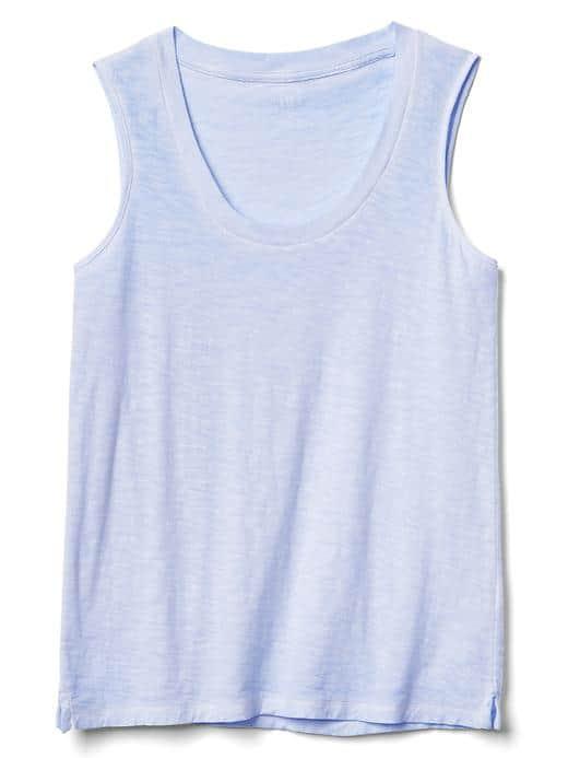 Gap Women Scoopneck Tank - Blue Crystal
