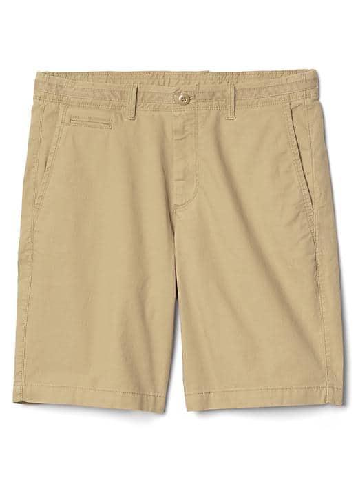 Gap Men Vintage Wash Stretch Shorts 10 - Iconic Khaki