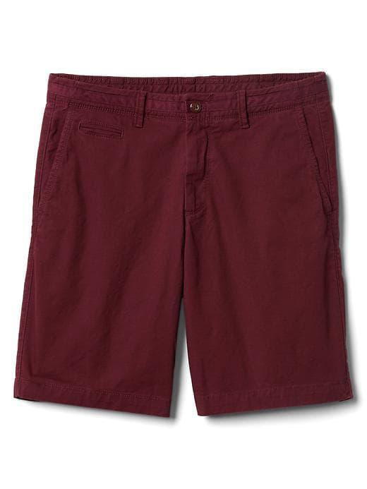 Gap Men Vintage Wash Stretch Shorts 10 - Pinot Noir