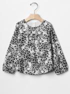 Gap Cheetah Piped Top - Animal Print