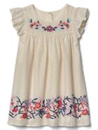 Gap Embroidery Flutter Dress - Ivory Frost