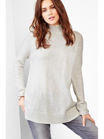 Gap Women Cozy Turtleneck Sweater - Light Cream
