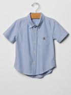 Gap Classic Oxford Shirt - Blue Opal