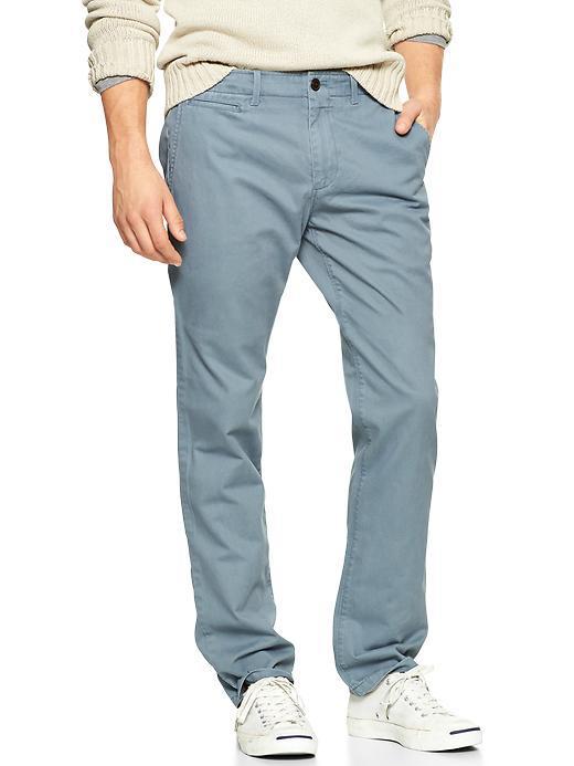 Gap Lived In Slim Khaki - Light Blue