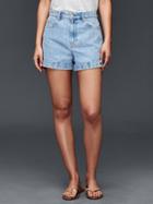 Gap Women Original 1969 High Rise Shorts - Light Indigo