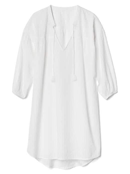 Gap Women Embroidered Tassel Coverup - White