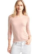 Gap Women Long Sleeve Tunic Tee - Misty Rose