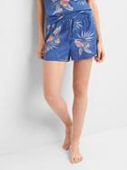 Gap Women Dreamwell Dolphin Sleep Shorts - Flower Print