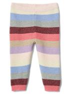 Gap Stripe Garter Pants - Pink Stripe