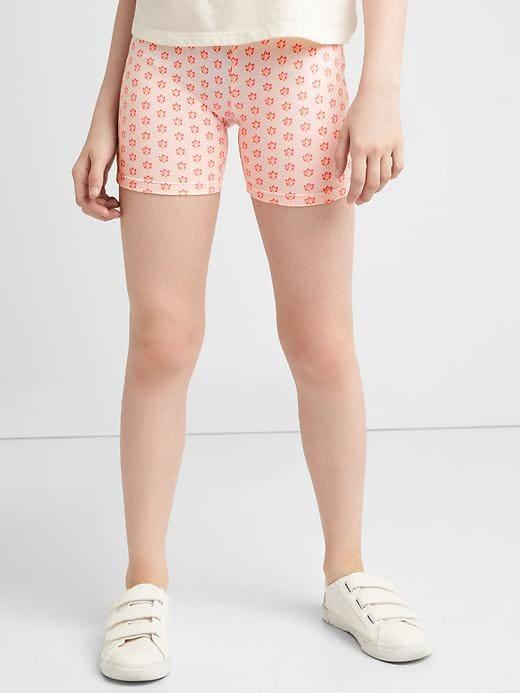 Gap Print Stretch Jersey Cartwheel Shorts - Pink Cameo