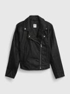 Kids Faux-leather Moto Jacket