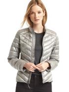 Gap Women Coldcontrol Lite Metallic Puffer Jacket - Silver