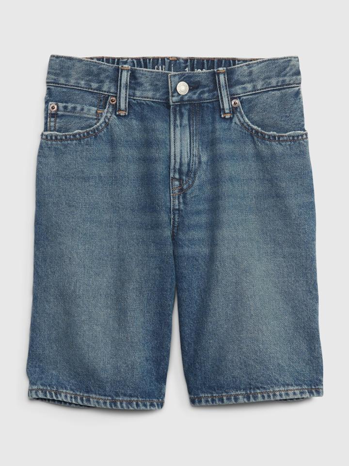 Kids '90s Loose Denim Shorts With Washwell