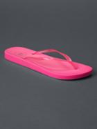 Gap Women Rubber Flip Flops - Neon Double Pink
