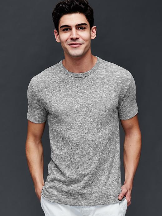 Gap Men Heathered T Shirt - Charcoal Heather
