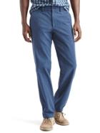 Gap Men Herringbone Straight Fit Khakis - Navy Herringbone