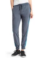 Gap Women Studio Stripe Panel Joggers - Deep Sailor Blue