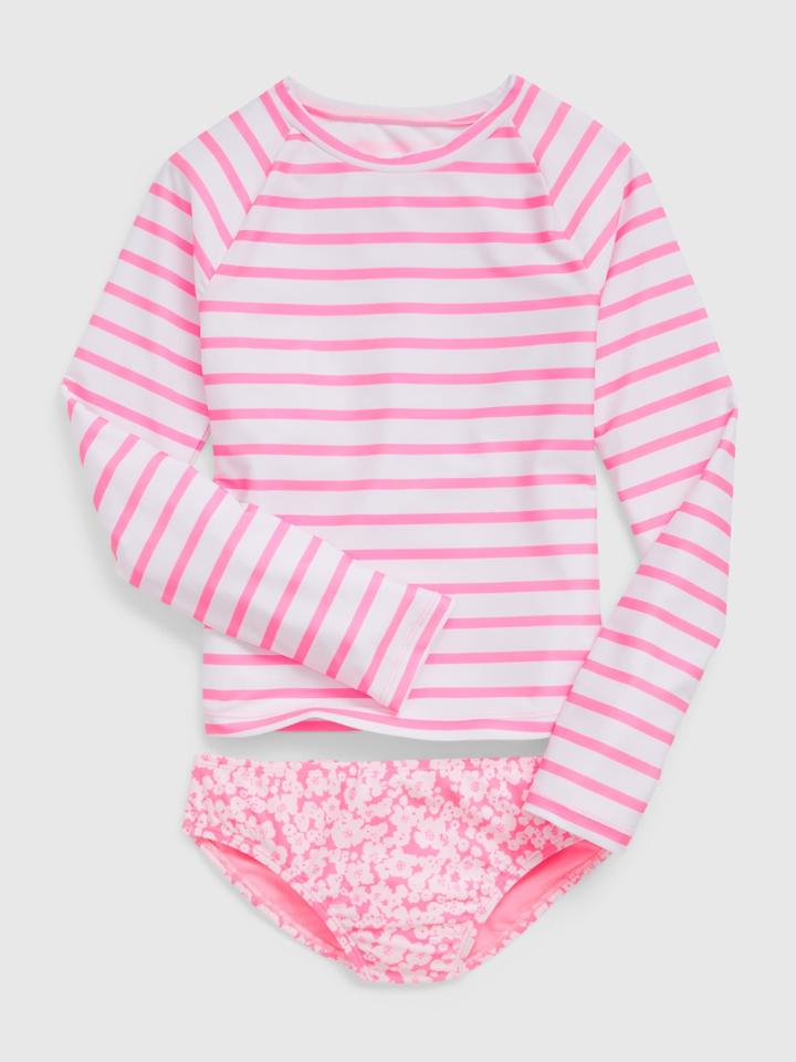 Kids Recycled Rashguard Swim Two-piece