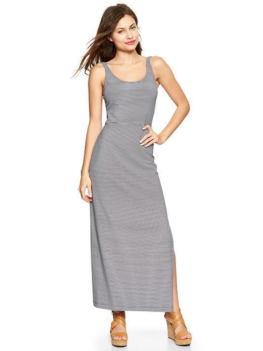 Gap Stripe Ballet Maxi Dress - Navy Stripe