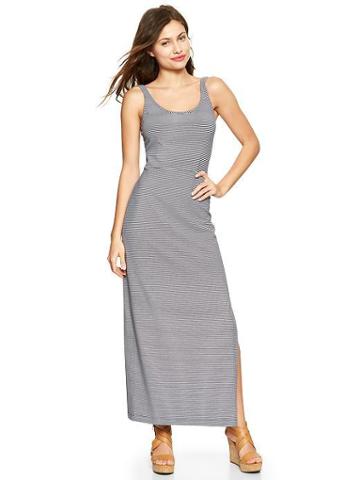 Gap Stripe Ballet Maxi Dress - Navy Stripe