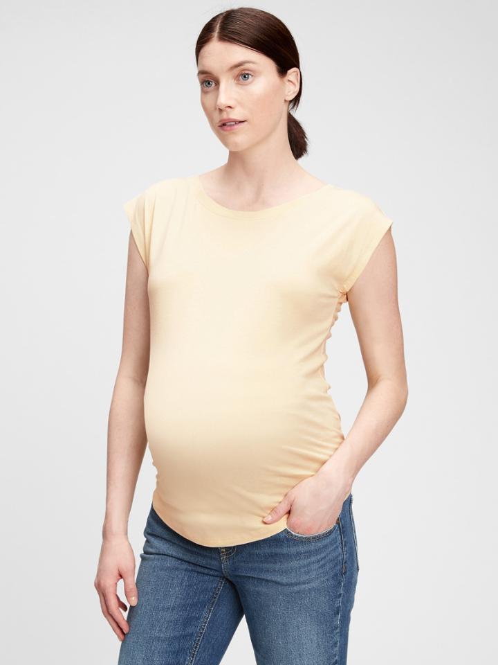 Maternity Dolman Cap Sleeve T-shirt