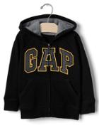Gap Logo Raglan Zip Hoodie - True Black
